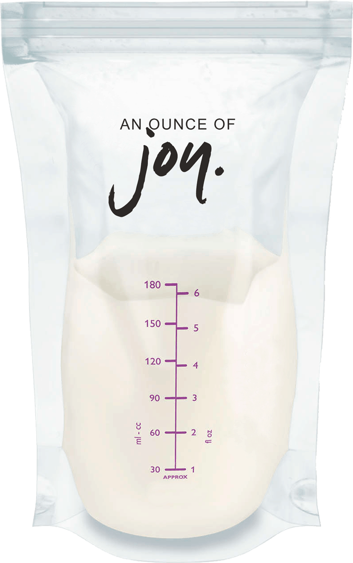 an ounce of joy milk bag