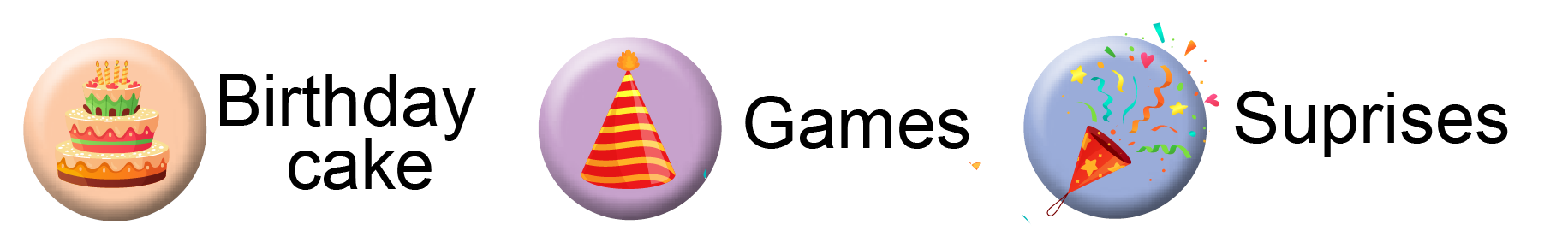 Birthday Cake, Games, Suprises